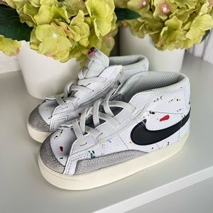 Toddler Nike blazer paint splatter sneakers
